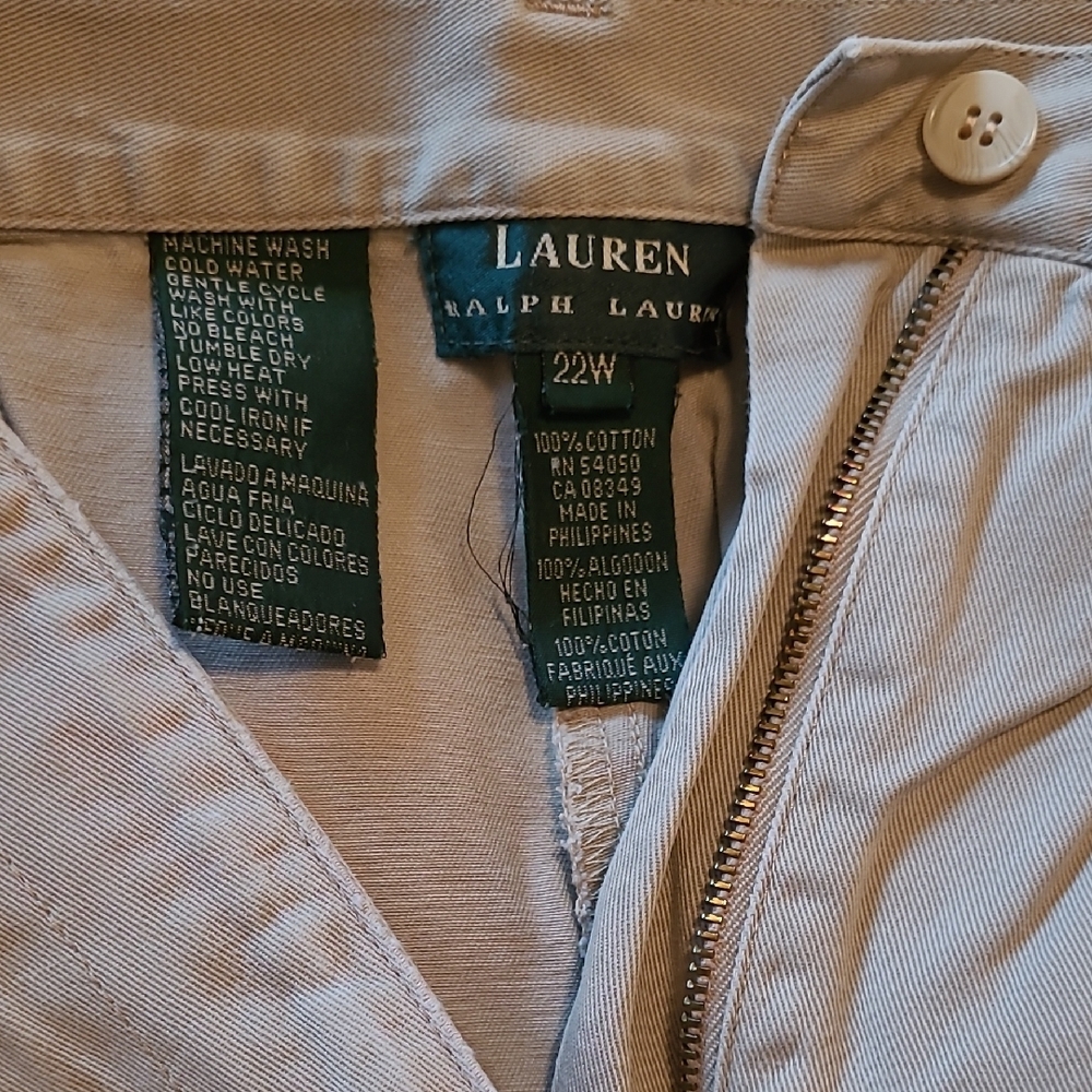 Lauren Ralph Lauren Straight Leg Pants - Cream